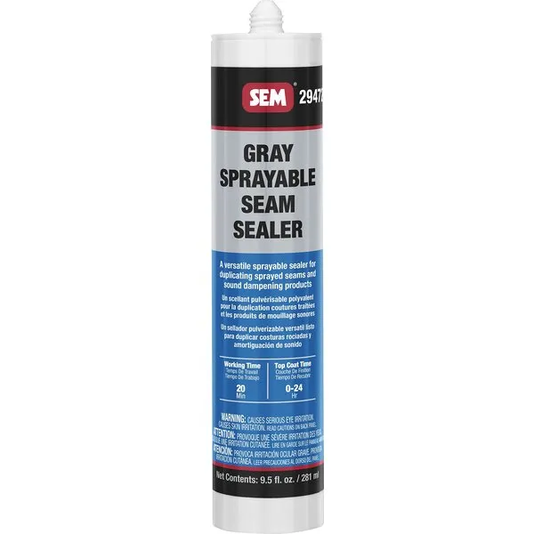 SEM 29472 Gray Seam Sealer, 9.5 oz.