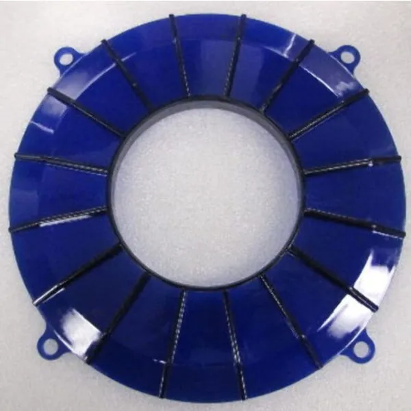 Finned Alternator Backing Plate, Blue, Compatible with Dune Buggy