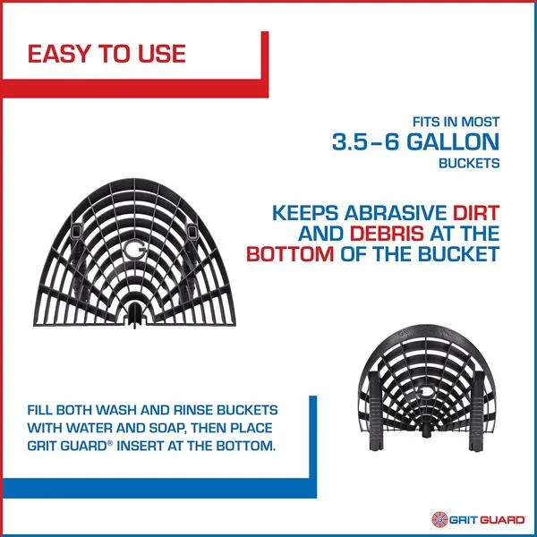 Grit Guard Washboard Bucket Insert - Attaches to Grit Guard Insert