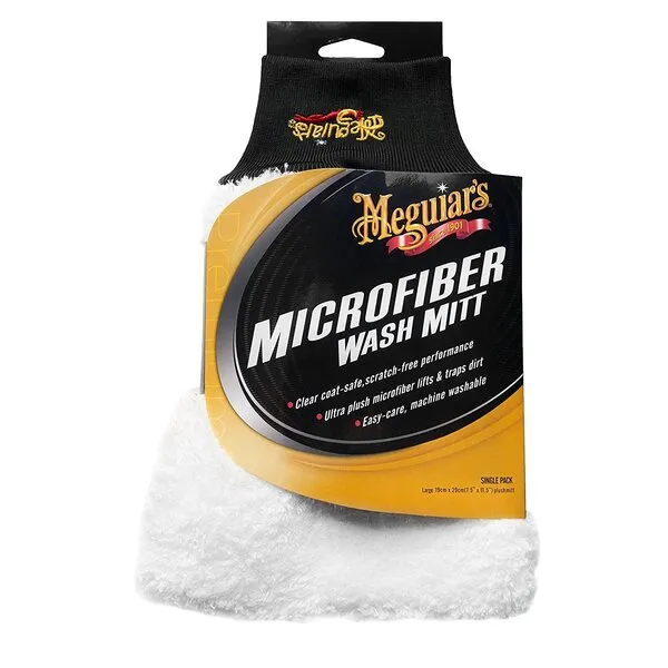 Meguiar\'s X3002EU Microfiber Car Wash Mitt - Chenille Mitt Glove