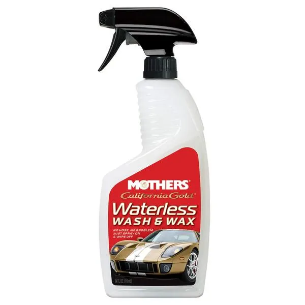 Mothers 05644-6 California Gold Waterless Wash and Wax, 24 fl. oz., (Pack of 6)