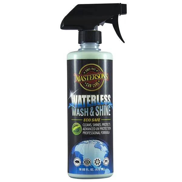 MASTERSON\'S CAR CARE MCC_106_16 Waterless Wash & Shine - Waterless Car Wash and Wax - Instantly Cleans And Shines - Works On Cars, Trucks, RV, Motorcycles, Boats, Apartments (16 oz.)