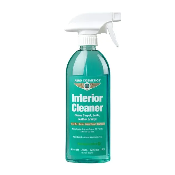 Interior Cleaner, Carpet Cleaner, Seat Cleaner, Fabric Cleaner, 16.9 Fl oz. Aircraft Quality for your Car Boat RV Meets Boeing and Airbus Specs