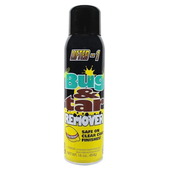 Lifter-1 Bug and Tar Remover for Cars, Trucks, RVs, and SUVs, Fresh Citrus Spray for Stuck On Grime, Clean Auto Detailing Accessory, Streak Free Shine, Safe on Exterior Paint - Pack of 1