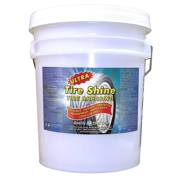 Quality Chemical Ultra Tire Shine Solvent-Based Tire Dressing - Best Tire Shine - Cover All Tire Shine for an Extreme Tire Shine - 5 Gallon Pail - 640 oz (Pack of 1)