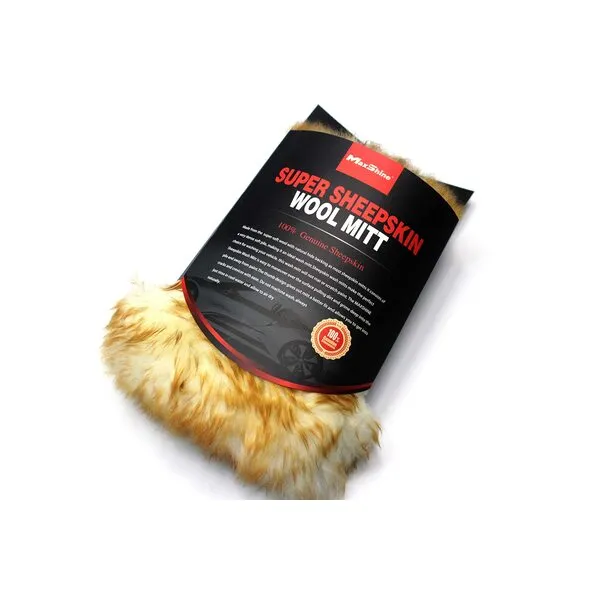 Maxshine Sheepskin Scratch Free Wool Mitt for Car Detailing