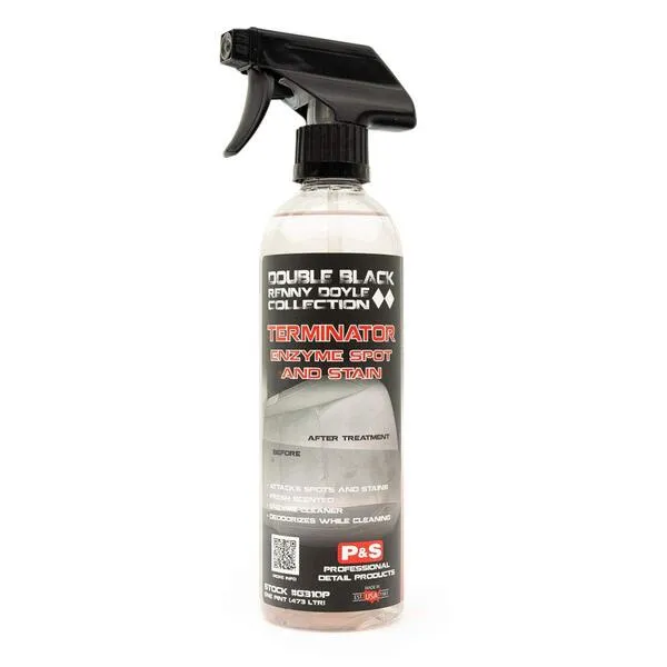 P & S PROFESSIONAL DETAIL PRODUCTS Terminator Enzyme Spot and Stain Remover - Perfect for Deodorizing, Removing Embedded Soils, Grease, Dirt, and Protein Based Stains; Fresh Scent (1 Pint)