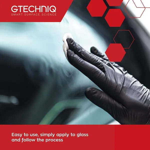 GTECHNIQ G1 Clear Vision Smart Glass 100ml - Hydrophobic Bonded Layer Improves Visibility, Reduces Smears, Repels Water, Easy to Clean - Lasts for 20,000 Miles, Perfect for Car Windscreen and Windows
