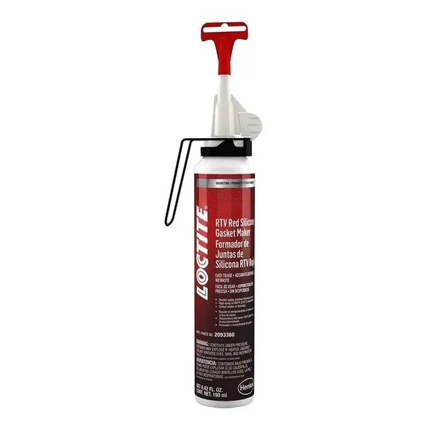 Loctite SI 596 Superflex Red RTV Silicone for Automotive: Sensor-Safe, High Temp | Red, 190mL Aerosol Can (PN: 492001-2093360)
