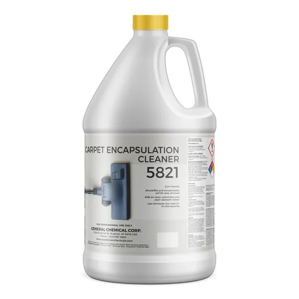 CarpetGeneral Carpet Encapsulation Cleaner 5821 - Carpet Shampoo for Upholstery, Carpets, Rugs, & Wool - Fast Drying, Nature Conscious Cleaning - Professional Grade Carpet Solution - 1 Gallon Jug