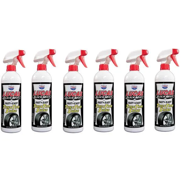 Lucas Oil 10513 Slick Mist Tire and Trim Shine, 24 oz. (Case of 6)