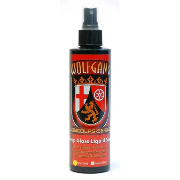 Wolfgang Deep Gloss Liquid Seal, WG-1500, 8 Oz. Spray Bottle, Automotive Spray-On Paint Sealant with German Super Polymer Paint Protection, Clear Finish, for All Paint Colors