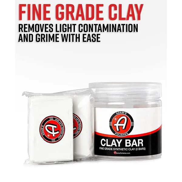 Adam\'s Polishes Medium Grade Clay Bar Jar (Fine Grade Kit)