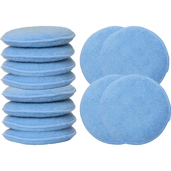 Simple Houseware Car Wash Sponge Wax Microfiber Applicator Pads, 12-Pack