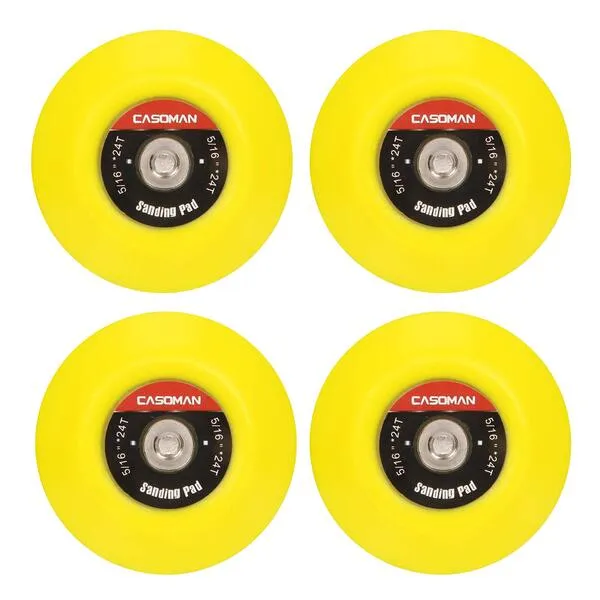 CASOMAN 3-Inch Dual-Action Hook & Loop Fastener Flexible Backing Plate 3\