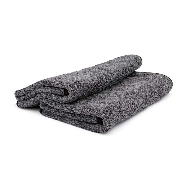 The Rag Company - Double Twistress (2-Pack) Professional Korean 70/30 Blend, Twist Loop Microfiber Drying Towels Car Detailing, Lint-Free, Streak-Free, Multipurpose Use, 850gsm, 20in x 24in, Grey