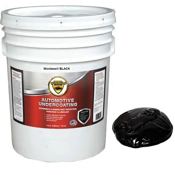 WOOLWAX™ Auto/Truck Lanolin Undercoating 5 Gallon Pail. BLACK