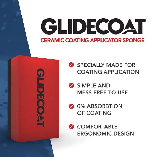 Glidecoat Ceramic Coating Applicator Sponges 6 Pack- Applicator Pads Detailing for Cars, Boats, Motorcycles, Motorhomes, and More - Non-Absorbing - Effortless Application On Any Vehicle! (6 Count)