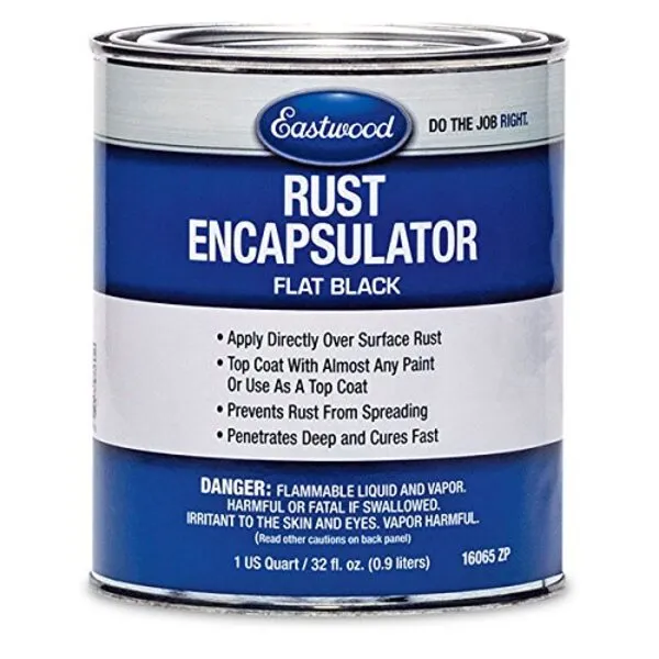Eastwood Black Rust Encapsulator Quart Durable UV Heat Resistance Stop Rust Corrosion