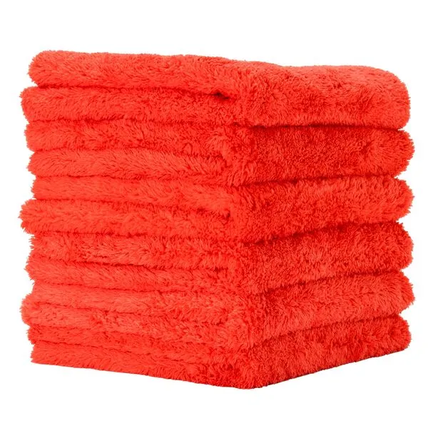 PROJE\' Red Microfiber Towel for Car - Ultra Absorbent - Car Drying, Polishing, Buffing Cloth & Interior Detailing Towel - 500 GSM 16x16in - Auto Detailing Supplies - Pack of 6 Premium Car Care