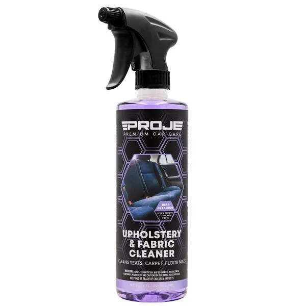 PROJE\' Upholstery & Fabric Cleaner - Effective Carpet Cleaner - Stain remover - Eliminates Odors - Car Seat Cleaner - 16 Fl Oz