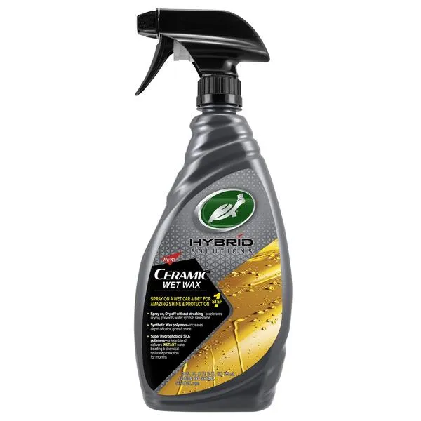 53410 Hybrid Solutions Ceramic Wet Wax, 1-Step Shine and Protection, Extreme Water Beading, Keeps Vehicle Cleaner for Longer, No Streaks, 26 oz.