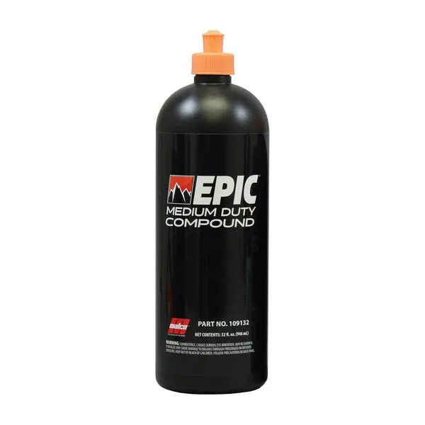 Malco EPIC Medium-Duty Car Polishing Compound – Best Minor Scratch Remover | All-in-One Compound for Polishing Car Paint | Dust-Free, Swirl-Free Finish | Removes P2500 Sand Scratches | 32 Oz. (109132)