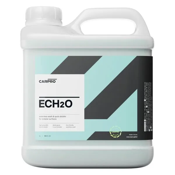 CARPRO ECH2O Waterless Wash, High Gloss Detail Spray, Rinse-Less Wash, and Clay Lubricant Concentrate - 4 Liter (135oz)