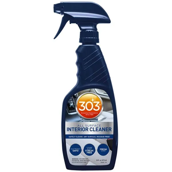 303 Products 30588CSR Interior Cleaner - Safely Cleans Any Surface, Residue Free - Safe for Use on Touchless Touch Screens, Including LCD - Cleans Glass Streak Free, 16 fl. oz. Packaging May Vary