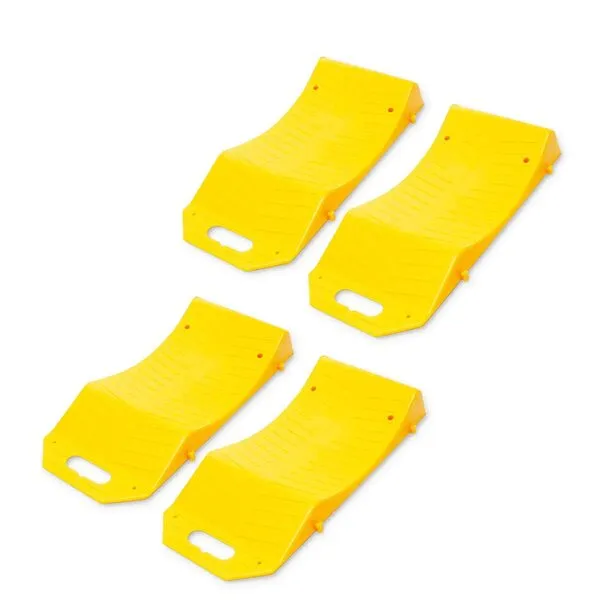 Zento Deals 4 Pieces Tire Saver Ramp Premium Quality for Flat Spot, Tire Prevention and Vehicle Storage