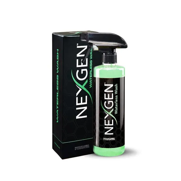 Nexgen Waterless Car Wash - Premium Quality Car Wash Spray, Showroom Car Cleaner, Professional Wash and Wax Shine, Quick Detailer Spray, Car UV Protection, Deep Gloss (16 oz)