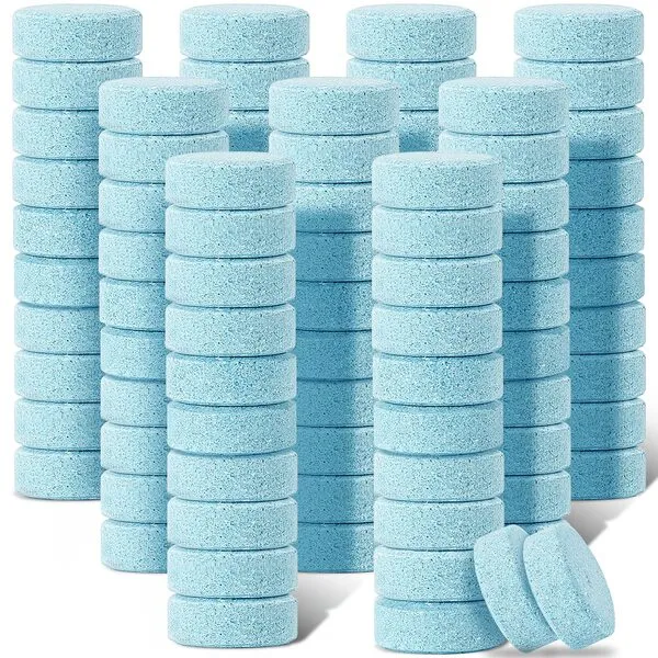 Boao 100 Pcs Car Windshield Washer Tablets Cleaning Washer Fluid Tablets Glass Concentrated Cleaner Windshield Wiper Fluid Solid Effervescent Tablets Remove Auto Glass Stains Clear Car Vision