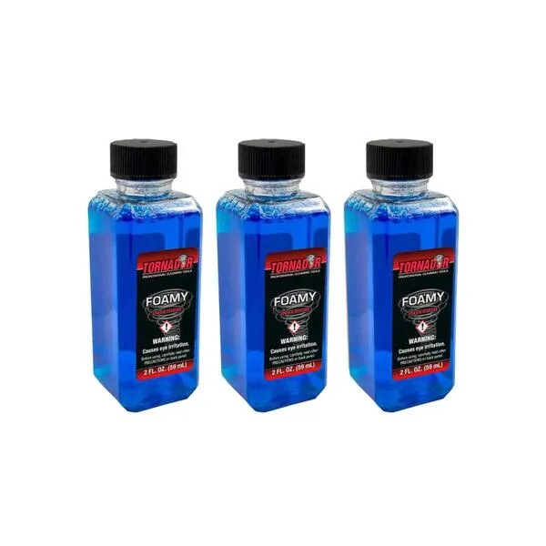 Tornador New Foamy Emulsifying Interior Cleaner - Heavy Duty Foaming Concentrate for Water and Oil Borne Stains (2oz. 3-Pack)
