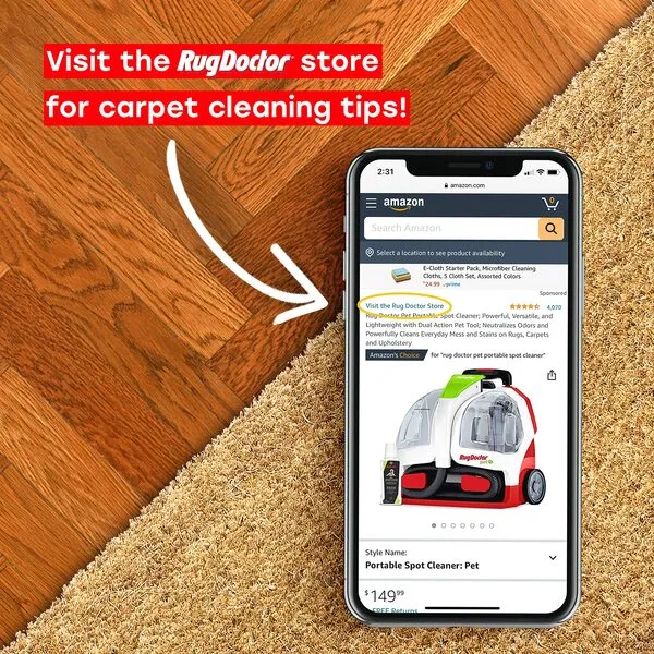 Rug Doctor MAX Advanced Commercial-Grade Multi-Purpose Deep Carpet Cleaner, 52 oz., Removes The Toughest Embedded Stains & Odors from Rugs, Carpet & Upholstery