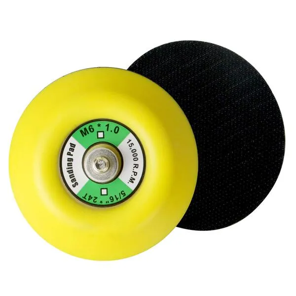 3-Inch Hook and Loop Backing Pad Sanding Pads for Dual Action Orbital Sanders (M6 Thread, 15,000 RPM)