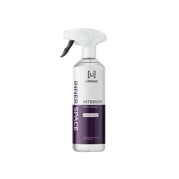 Lithium Inner Space - Interior Detailer, Conditioner, And Protectant. Revives Interiors and Keeps Them Looking New - Natural Appearance, UV Inhibitors, Low Sheen Formula.