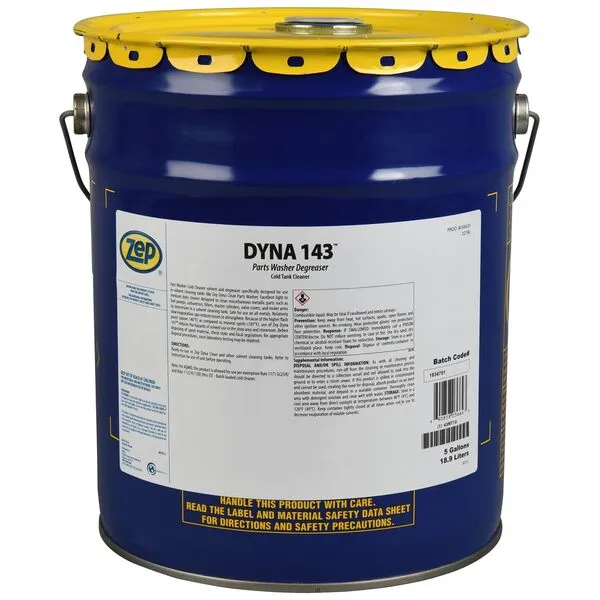 Zep Dyna 143 Parts Washer Solvent - 5 Gallons (1 Bucket) 36635 - Designed for use in Parts Washer, Dyna Clean, Dyna Brute FB, Super Brute FB, Brake Buggy and Dyna Mate (for Business Customers Only)