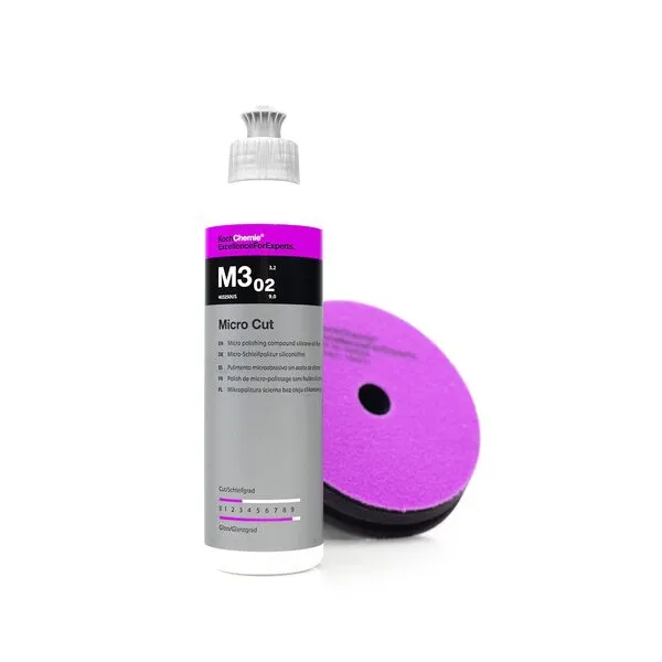 Koch-Chemie - Micro Cut Polishing Compound - Silicone Oil-Free; Permanent Removal of Holograms, Fine Scratches, and Sanding Marks to P3000 Grain Size; High Gloss Finish (250 milliliters)