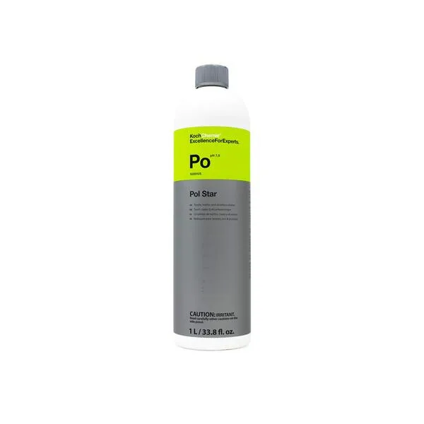 Koch-Chemie - Pol Star - Textile, Leather & Alcantara Cleaner; Natural Cleaner, Protection Formula; No Water Marks (1 Liter)