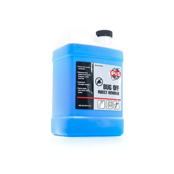 P&S Professional Detail Products - Bug Off - Insect Splatter Remover; Breaks Down Heavy Bug Splatter Concentrations; Great for Vehicle Front Grills and Bumpers (1 Gallon)