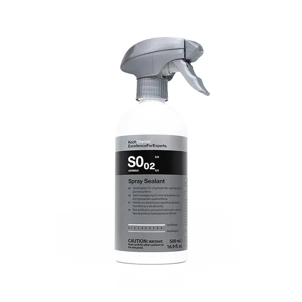 Koch-Chemie Spray Sealant - Easily Create a Hydrophobic and High-Gloss Painted Surface, Visible Color Deepening, Perfect Water Beading Effect, Easy to Use Spray Application (500 Milliliters)