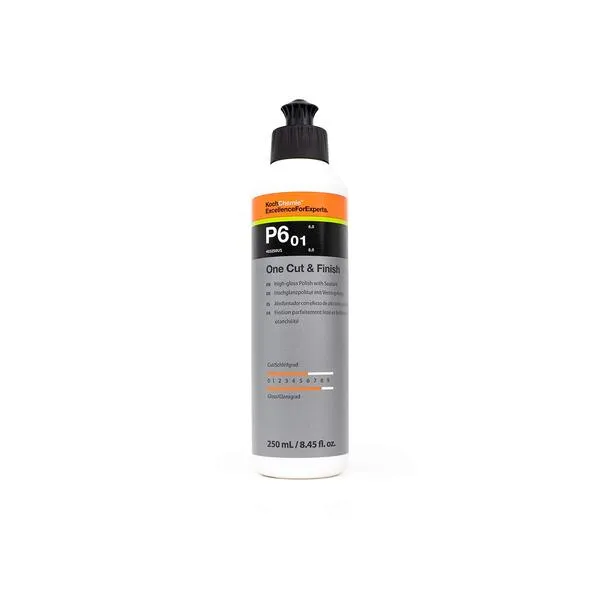 KOCHCHEMIE One Cut & Finish - High-Gloss Polishing Compound with Sealant; Remove Scratches and Grindings from Grit Size P2000 and Above with Simultaneous Sealing Effect (250 milliliters)