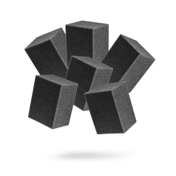 Adam's Polishes Block Applicator (6 Pack) Trim Dressing & Tire Shine Applicator Pad for Car Detailing | Reusable & Customizable Durafoam | for Use After Car Wash Wheel Cleaner