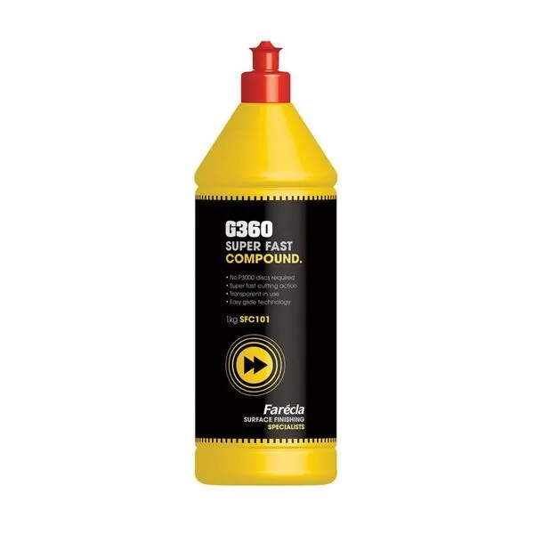 FARECLA G360 Super Fast Compound 1lt Removes Holograms and Swirls Marks (1kg)