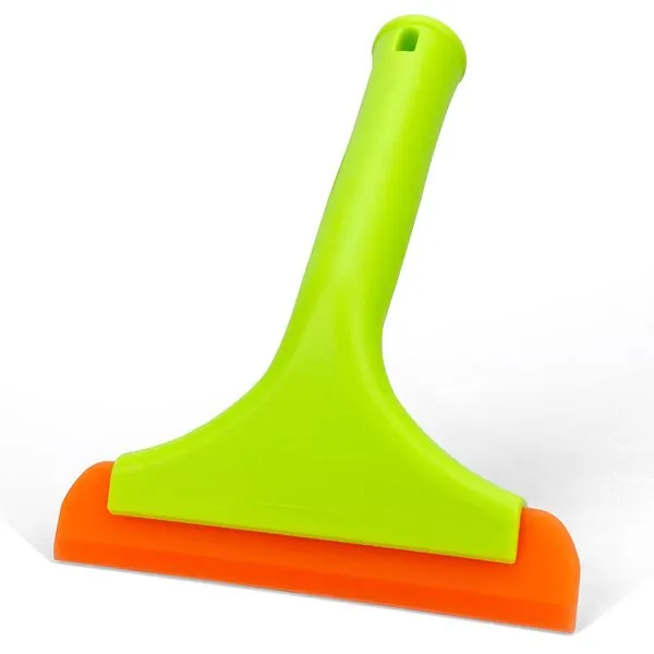 GUGUGI,Super Flexible Silicone Squeegee, Auto Water Blade, Water Wiper, Shower Squeegee, 5.9\'\' Blade and 7.5\'\' Long Handle, for Car Windshield, Window, Mirror, Glass Door