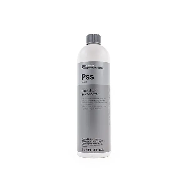 KOCHCHEMIE Plast Star - Silicone Free Exterior Trim Dressing, UV Protection, Exterior Trim, Mouldings, Tires, Like New OEM Finish (1 Liter)