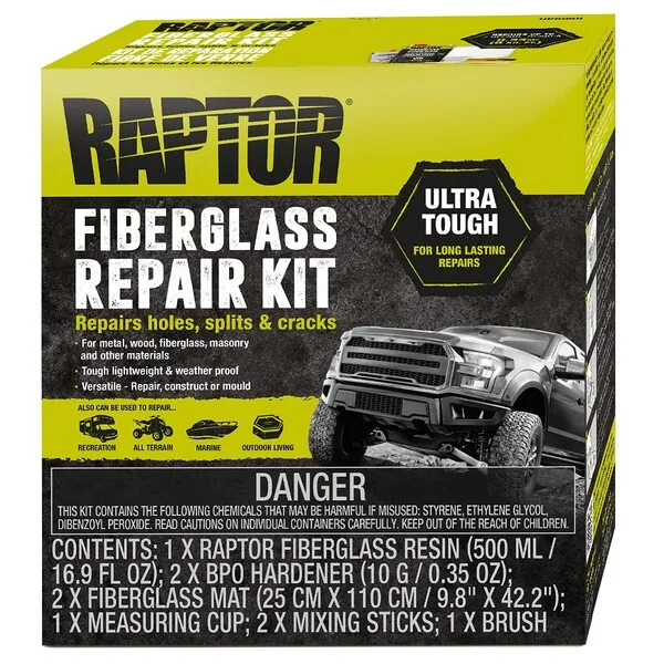 Raptor Fiberglass Repair Kit, Clear