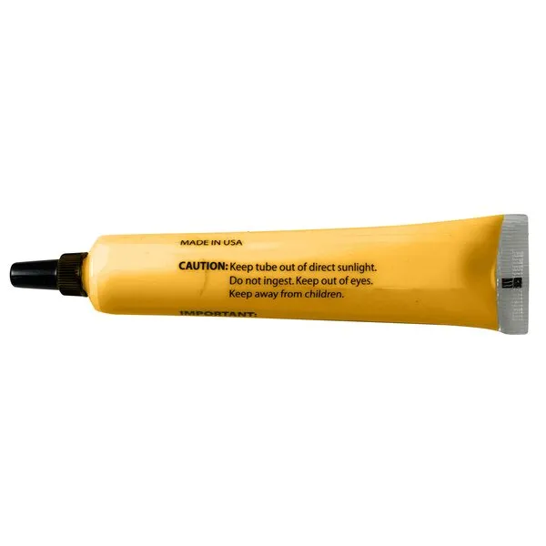 Yellow Tamper Proof Cross Check Repair & Maintenance Warranty Seal 1.8 Oz Squeeze Tube Paint Marker - 1 Tube