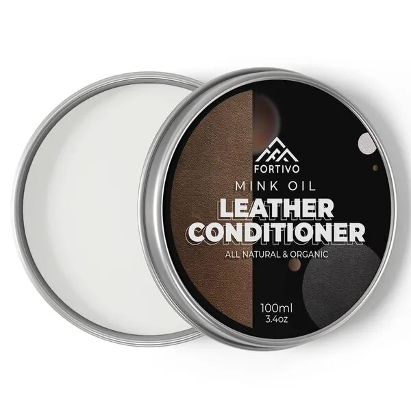 The Original Leather Mink Oil, Leather Color Restorer, Leather Scratch Remover, Leather Couch Scratch Repair, Leather Restorer for Couches, Leather Couch Paint, Leather Scratch Repair Kit Mink Oil