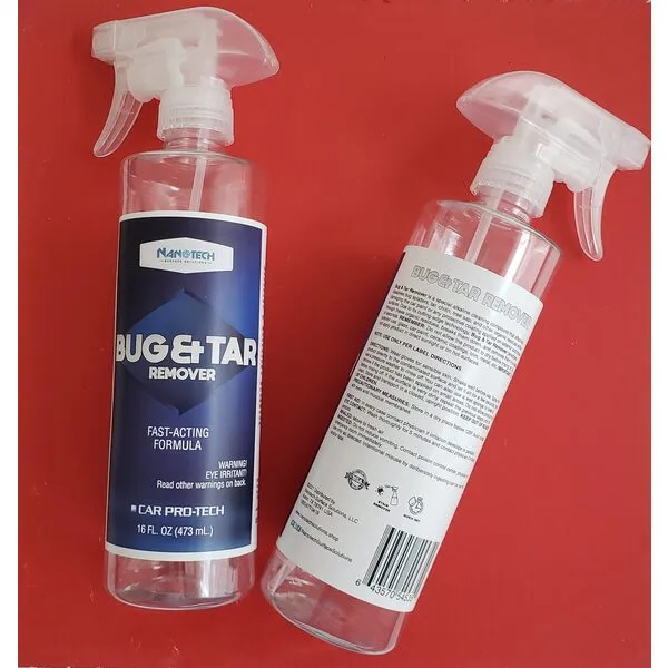 Nanotech Surface Solutions Bug & Tar Remover- Effective Bug Splatter, Tar, Tree Sap, Glue Eliminator- Fast Acting- Safe on Automotive Paint (16 Oz.)